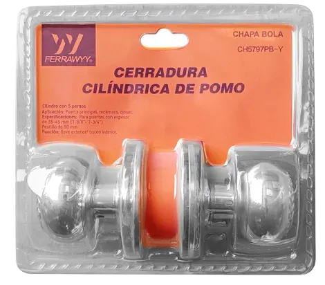 CERRADURA CILÍNDRICA DE POMO FERRAWYY (CH5797PB-Y)1