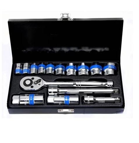 DADO SET 15 PCS X 3/8 CAJA DE METAL UYUSTOOLS1