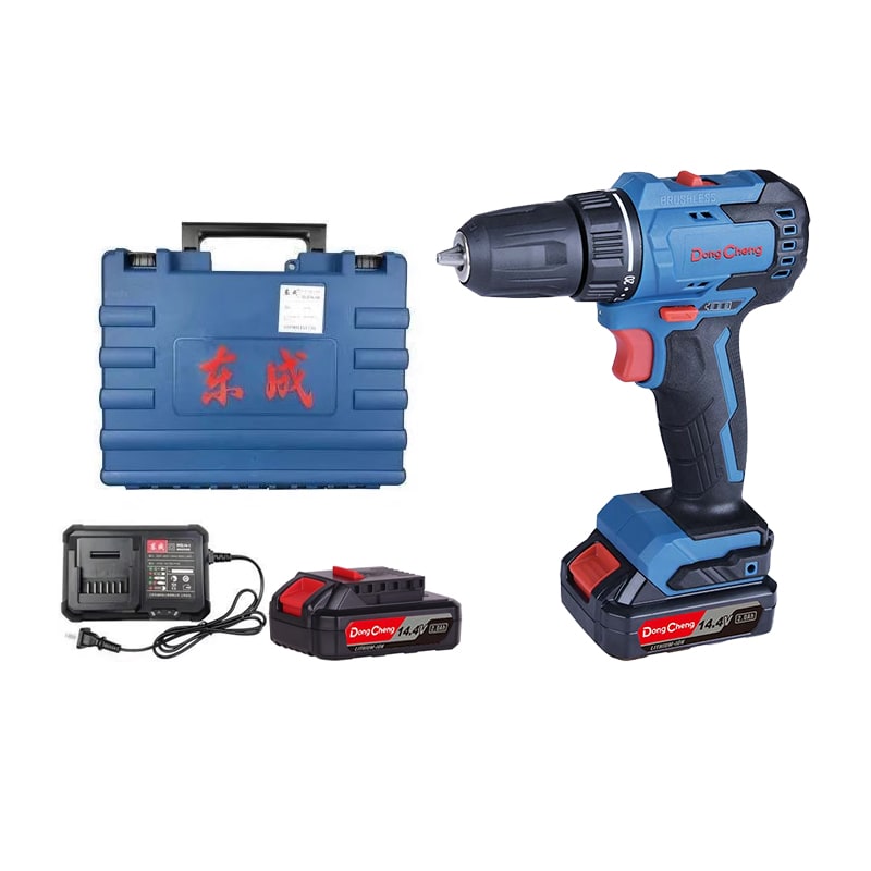 TALADRO INALAMBRICO MOTOR BL 10mm 40N.m 14.4V/2.0AhX2 DONGCHENG2