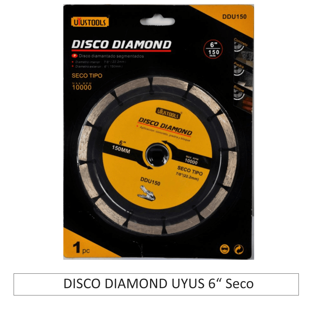 DISCO DIAMOND UYUSTOOLS 150 SECO DDU1502