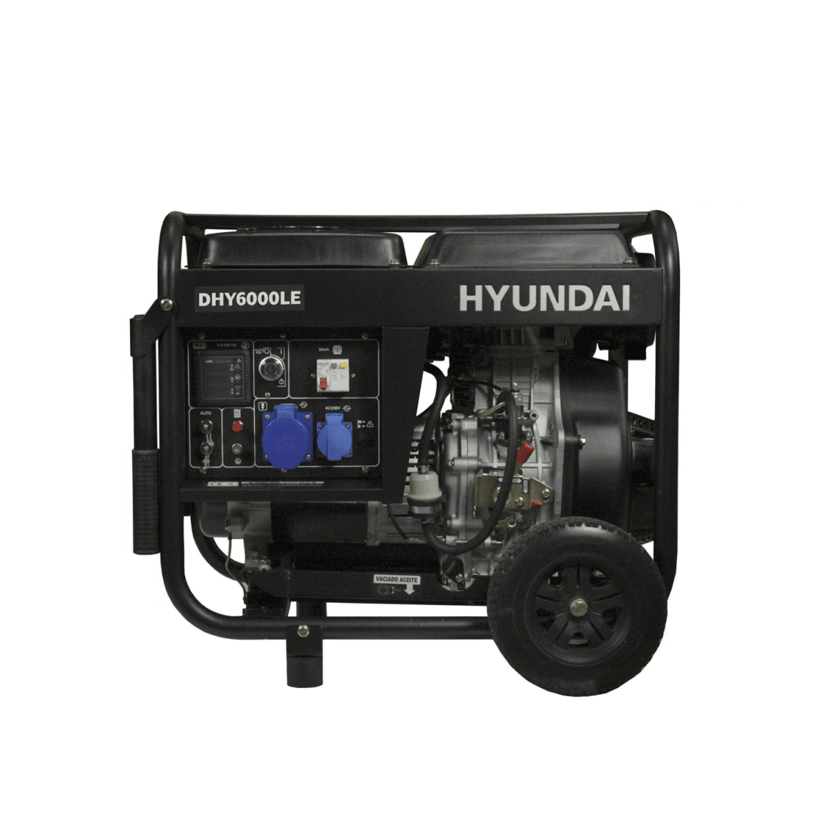 GENERADOR ELECTRICO DIESEL 220V 5000W ABIERTO ARRANQUE ELECTRICO MARCA HYUNDAI 1