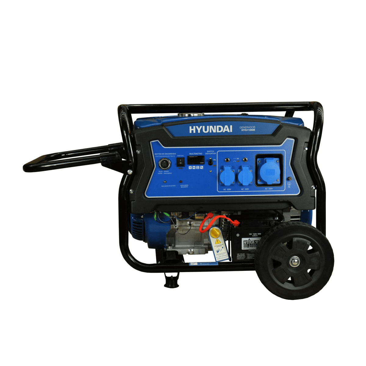 GENERADOR ELECTRICO GASOLINA 220V 8300W ARRANQUE ELECTRICO MARCA HYUNDAI 1
