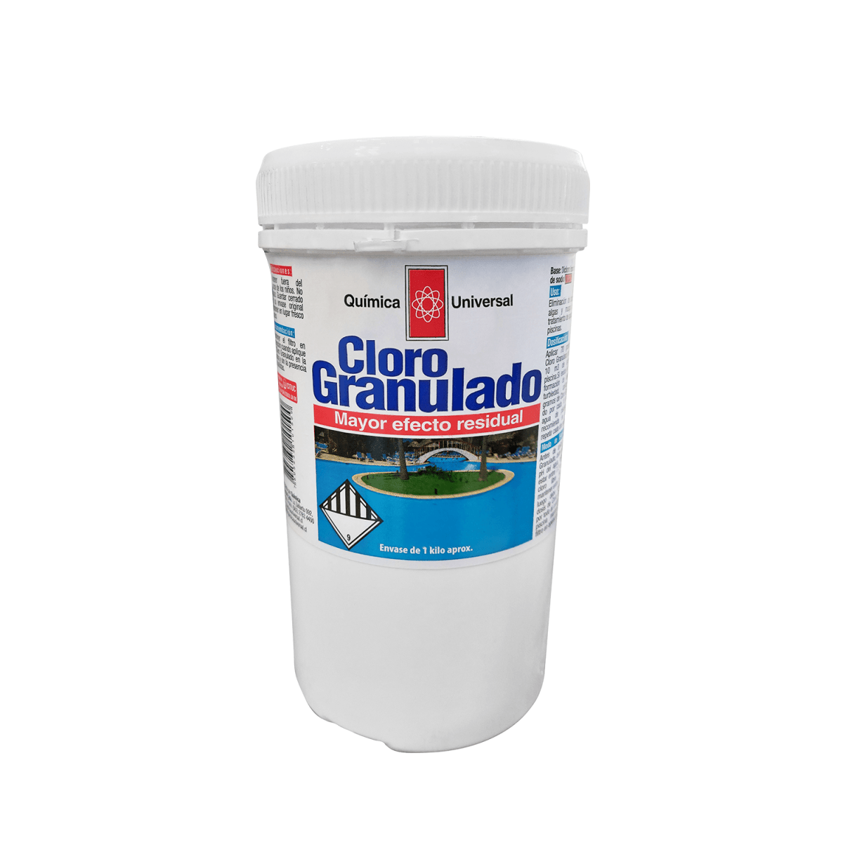 CLORO GRANULADO 1KG QUÍMICA UNIVERSAL 1