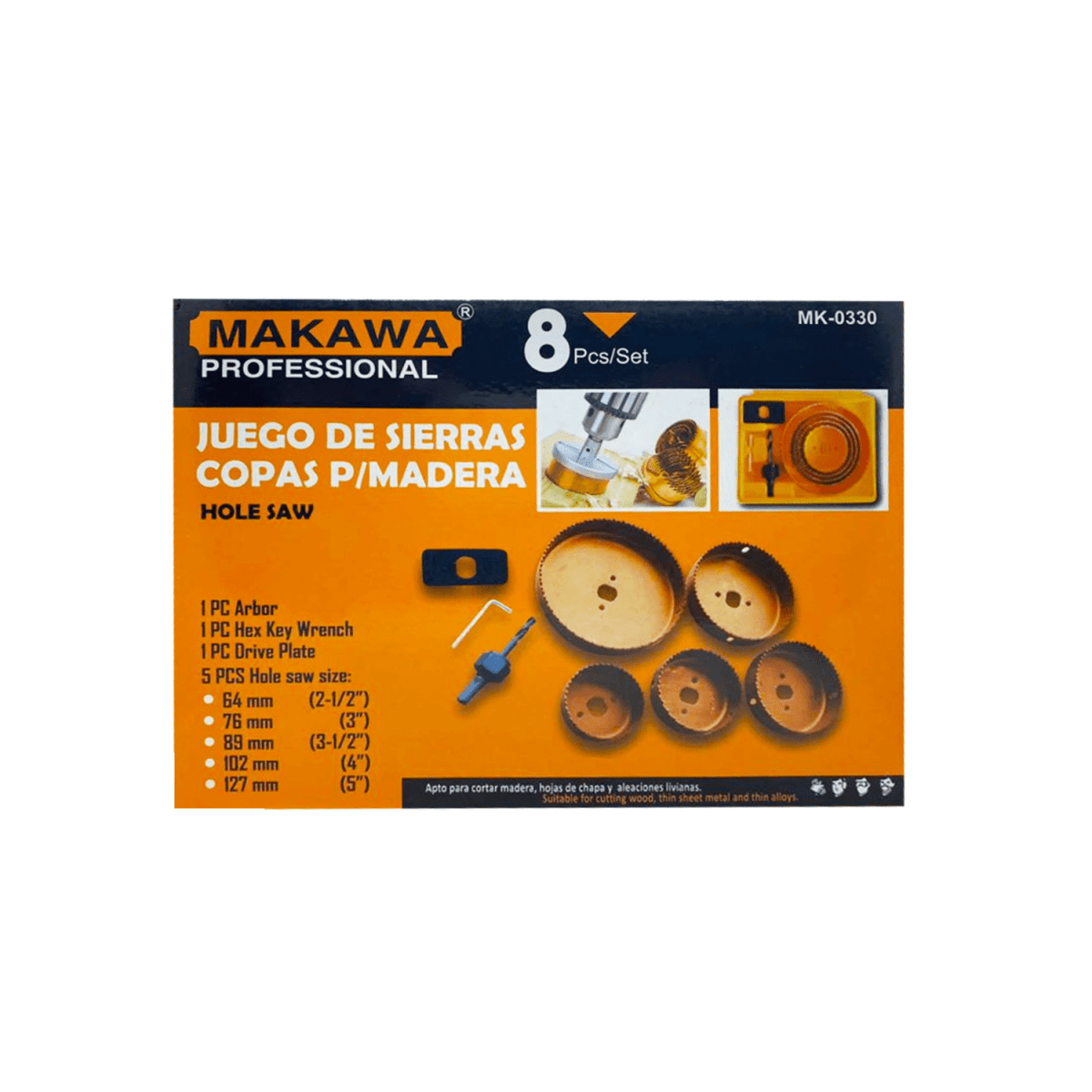 JGO.SIERRA COPA 8PC MAKAWA MK-0330 . 0 0