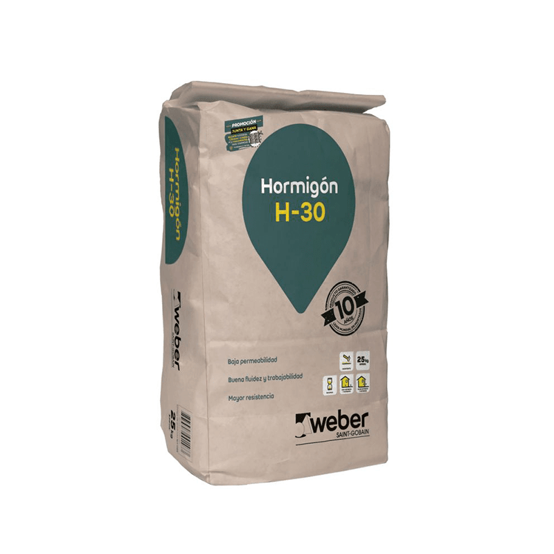 HORMIGÓN H-30 PREDOSIFICADO 25KG WEBER 0