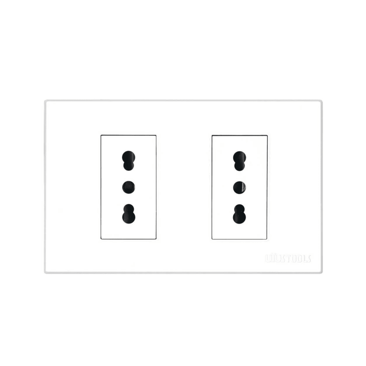 TOMACORRIENTE EMPO DOBLE 16A PC-BLANCA UYUSTOOLS 1