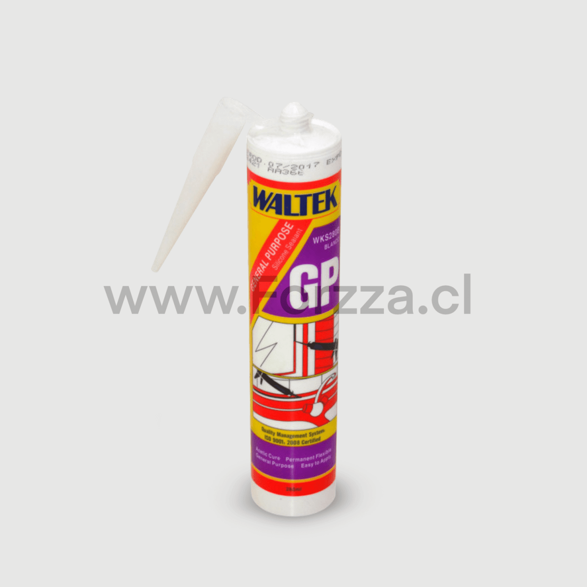 SILICONA BLANCA EN TUBO PARA USO GENERAL 280ML MARCA WALTEK 1