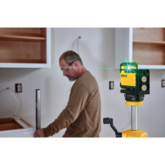 NIVEL LÁSER LÍNEA CRUZADA VERDE 360° DEWALT DW03601CG8