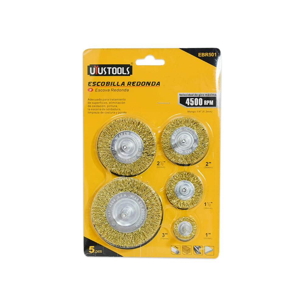ESCOBILLA REDONDA 4500RPM UYUSTOOLS EBR501 1