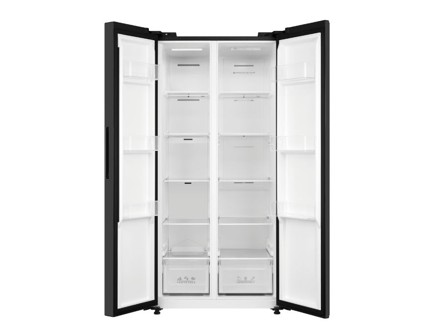 REFRIGERADOR NO FROST SIDE BY SIDE 525LT NEGRO2