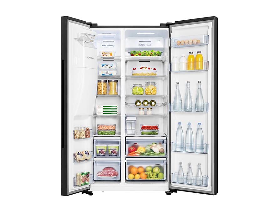 REFRIGERADOR NO FROST SIDE BY SIDE 565LT NEGRO MASTER-G4