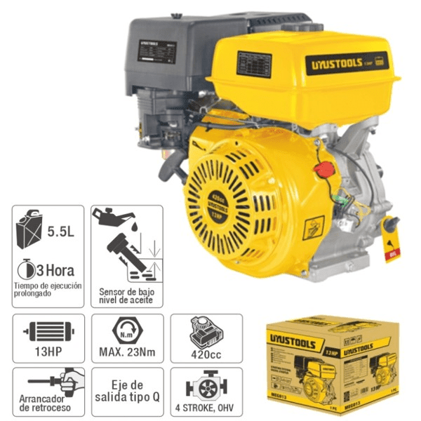 MOTOR ESTACIONARIO A GASOLINA 6.5HP UYU1