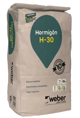 HORMIGÓN H-30 PREDOSIFICADO 25KG WEBER2