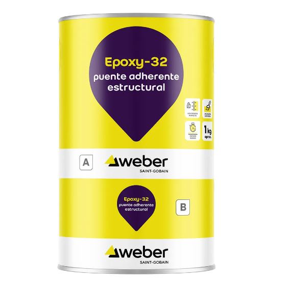 EPOXI 32 PUENTE ADHERENTE JGO 1KG WEBER2