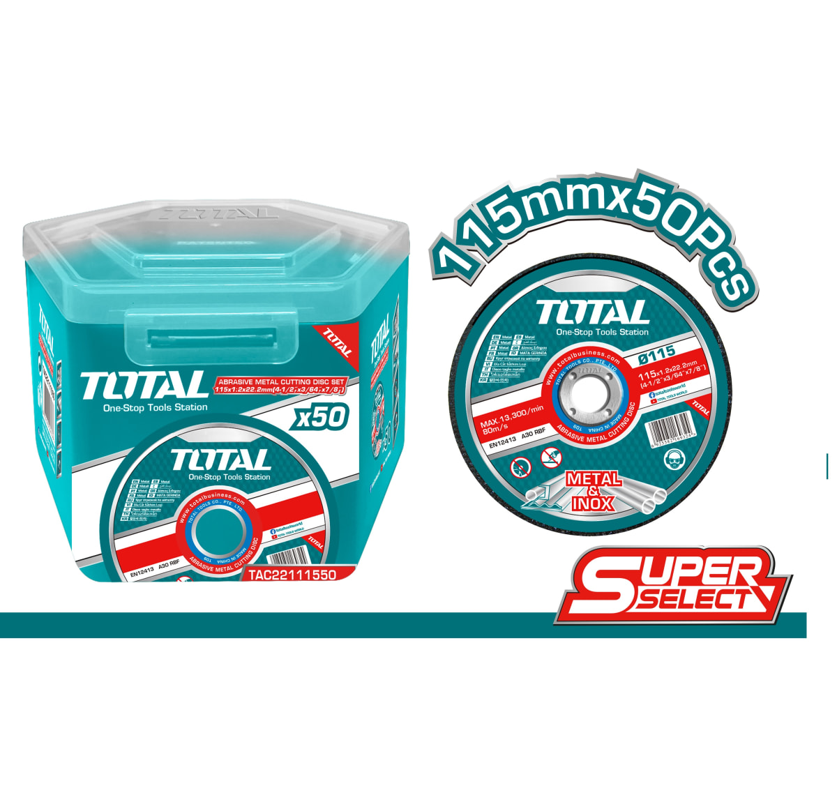 DISCO CORTE 115 MM TOTAL TAC221115502