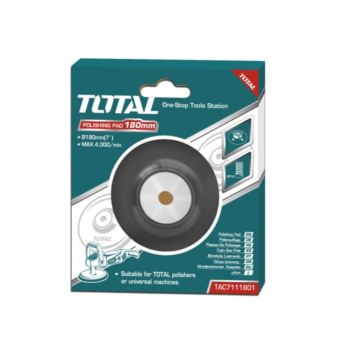 RESPALDO PARA PULIDORA TOTAL TAC71118011