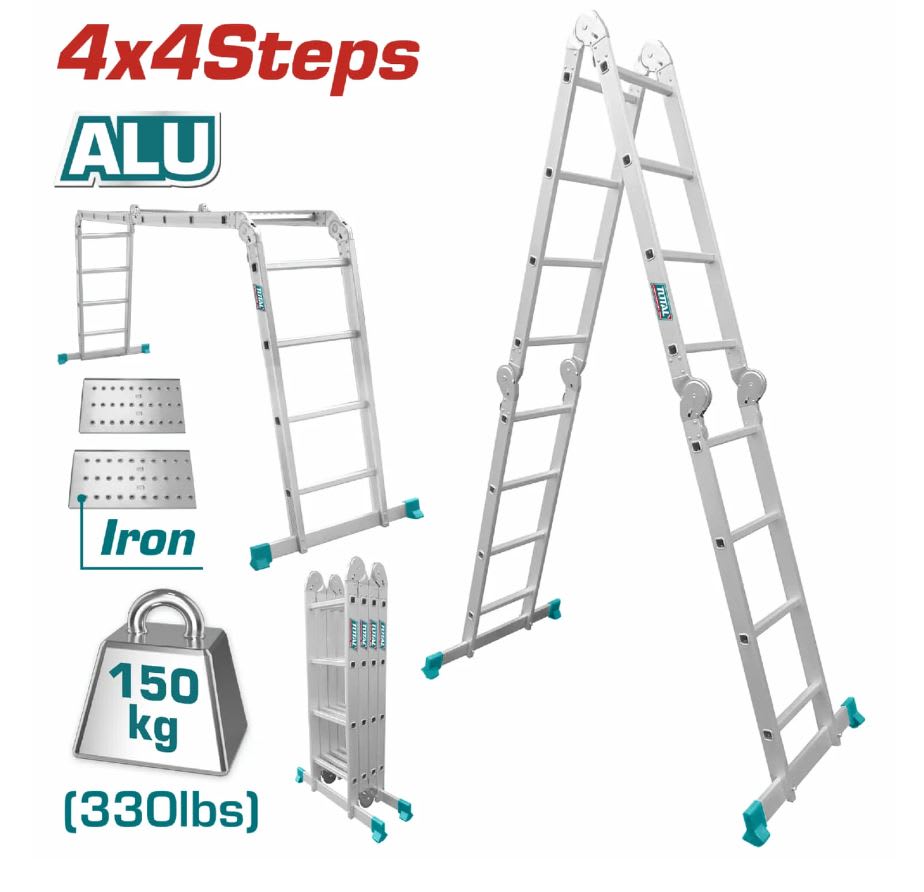 ESCALERA DE ALUMINIO ARTICULADA MULTIPOSI () TOTAL THLAD044412