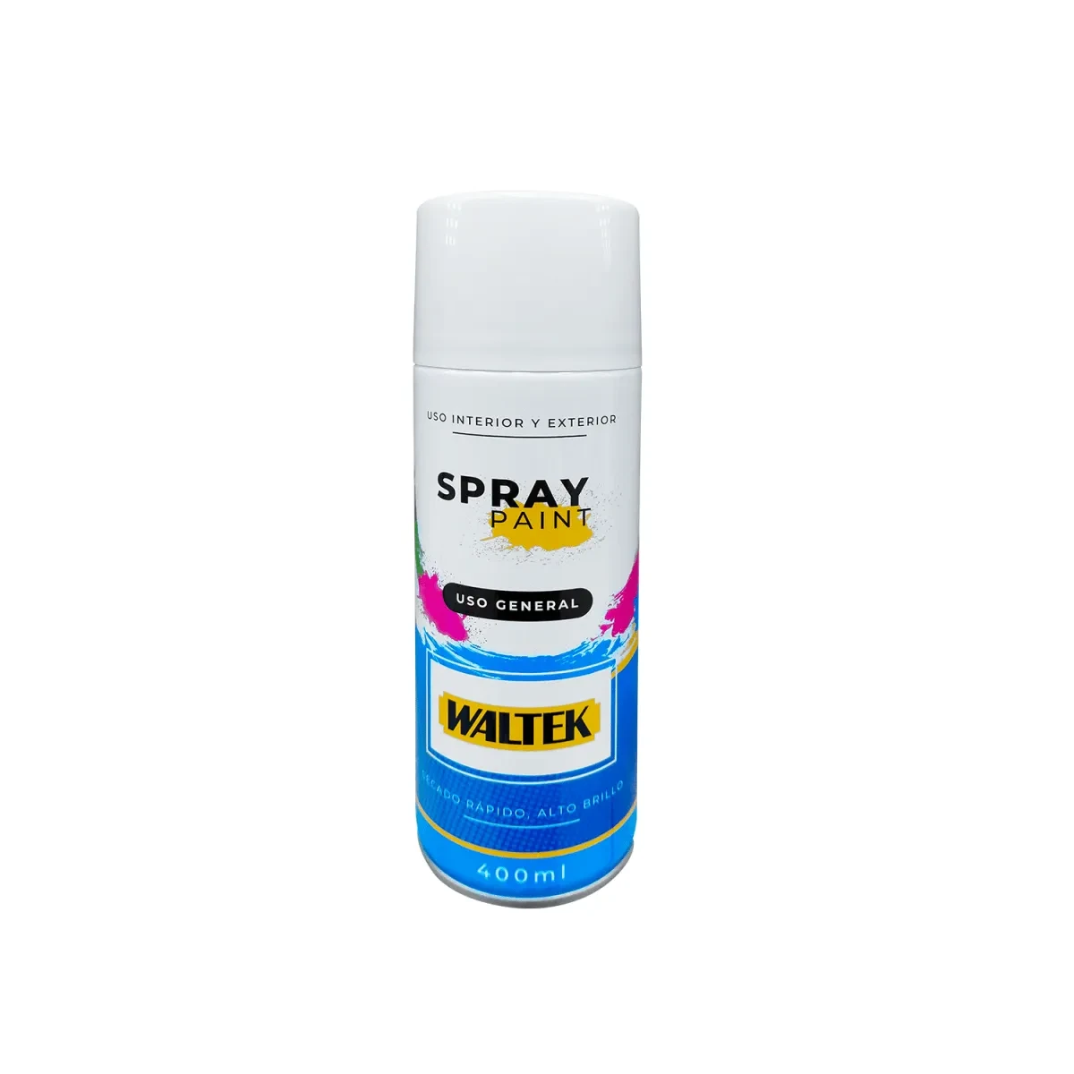 ESMALTE EN AEROSOL BLANCO MATE 400ML/230G MARCA WALTEX W71BM52
