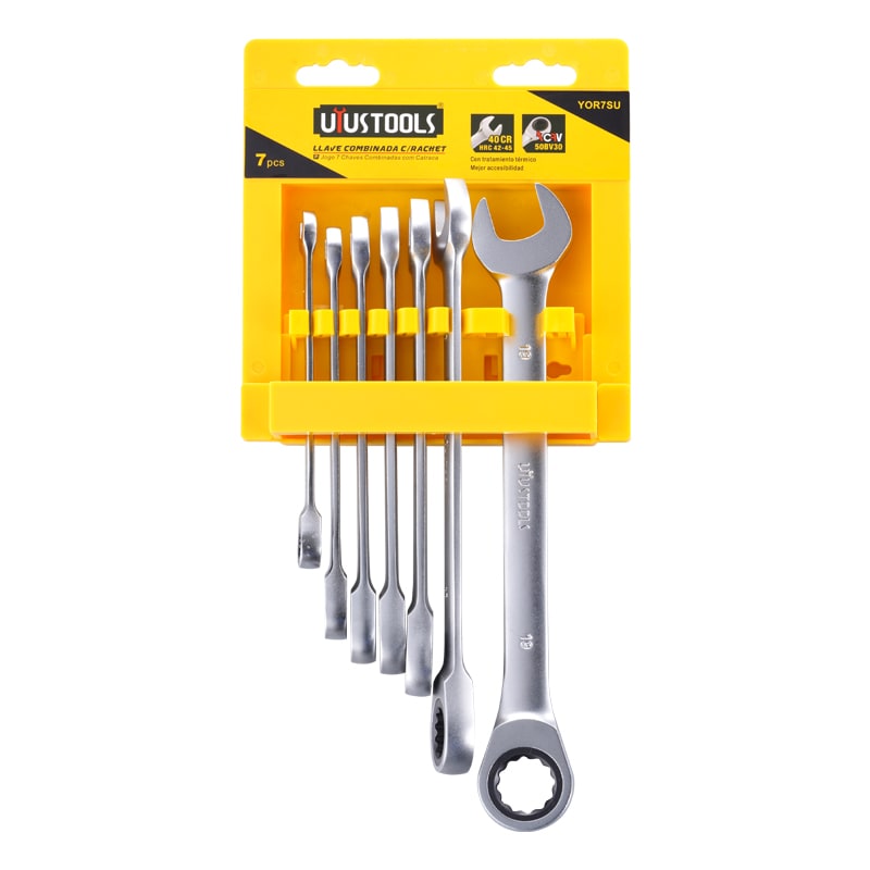 LLAVE COMBINADA RACHET 7PCS 8-19MM UYU2