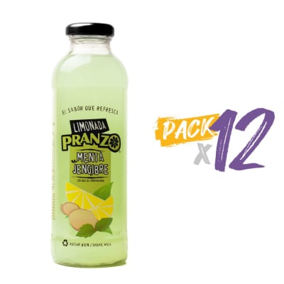 Limonada Menta Jengibre Vidrio 475 cc -Pack 122