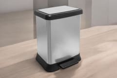 PAPELERA REY LEXUSS 40 LT METALIZADA