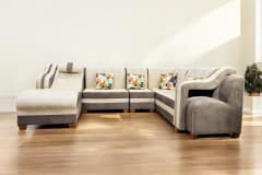 JUEGO MUEBLE DE SALA 7 PIEZAS SOFA CAMA