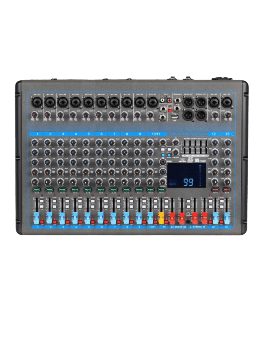CONSOLA ANALOGA MACKENZIE GT-12 CON POWER DE 12 CANALES2