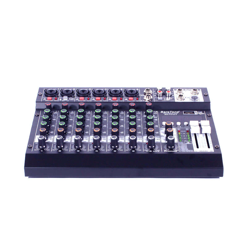MEZCLADORA BARETONE MAX FORCE 8 DE AUDIO, 8 CANALES2