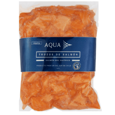 Trozos Salmón del Pacífico. 1 kg