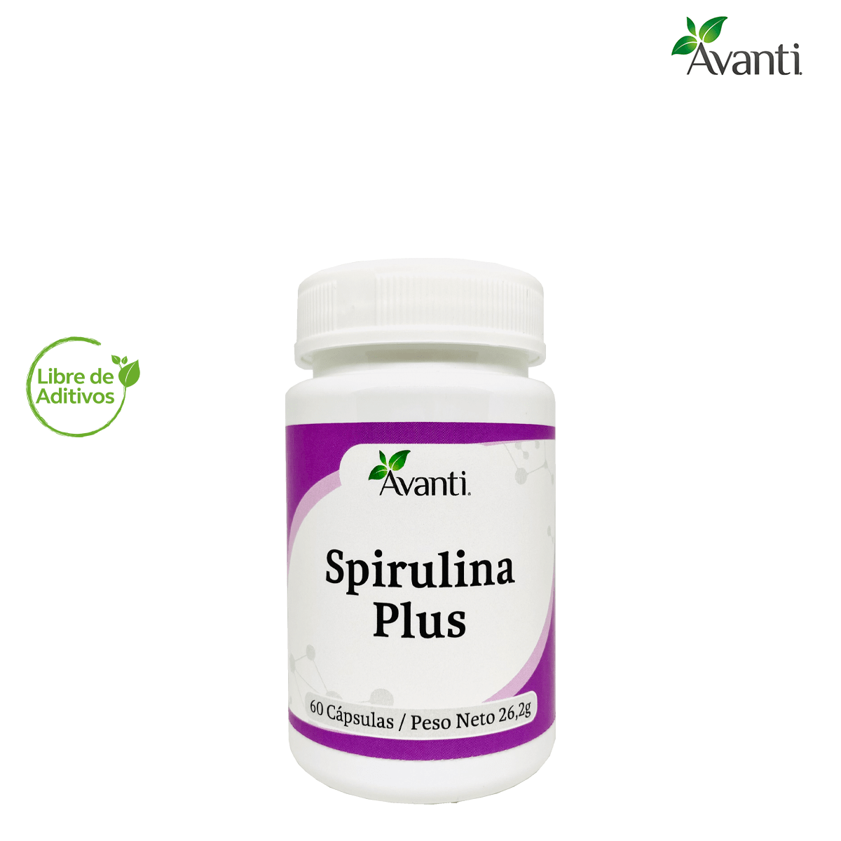 Spirulina-Plus, 60 cápsulas | Laboratorio Avanti