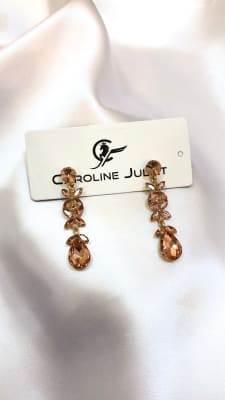 ARETE ORO ROSA PEDRERIA 27971