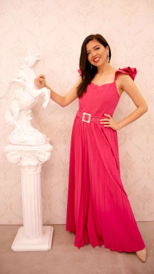 ENTERIZO SEDA FLAVIA FUCSIA
