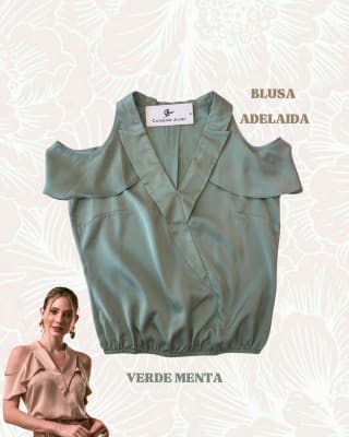 BLUSA ADELAIDA VERDE MENTA