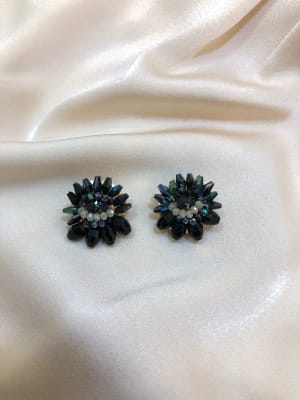 ARETES NEGRO PEQUEÑO PEDRERIA MURANO 25081