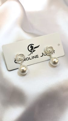 ARETE FLOR PERLA Y COLGANTE PERLA GRANDE1