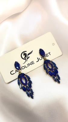 ARETES PEDRERIA AZULINO 22241