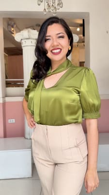 BLUSA LUISANA VERDE OLIVO1