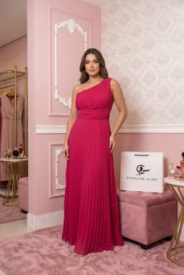 VESTIDO ROMANO FUCSIA1