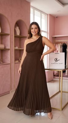 VESTIDO ROMANO MARRON1