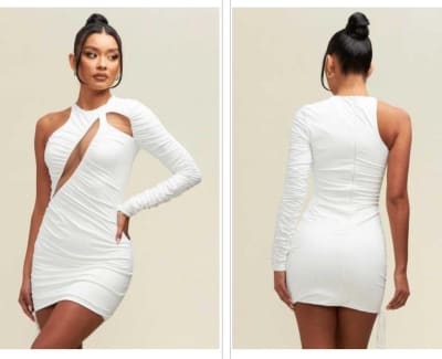 VESTIDO DIAGONAL BLANCO