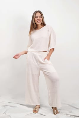 Pantalón Pía Crudo