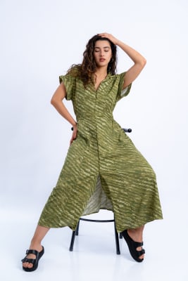 Vestido Alana - Verde Print1