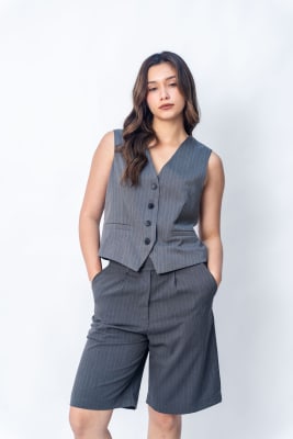 Bermuda Satre - Gris Rayas