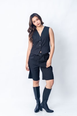 Bermuda Satre - Negro Rayas