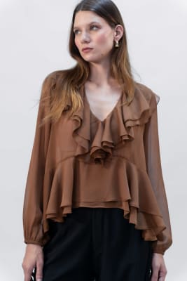 Blusa Addel - Marrón2