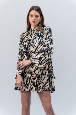 Vestido Kori - Negro Print
