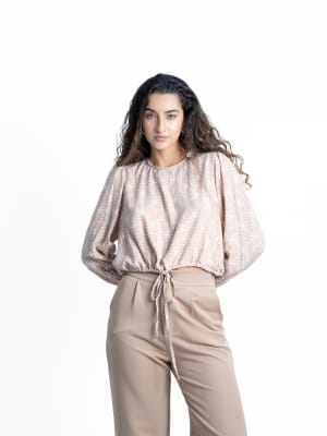 Blusa Tini - Beige Print2