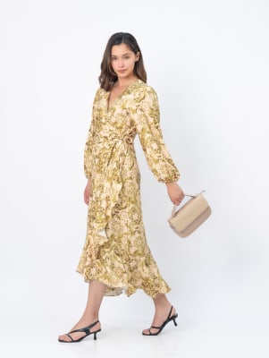 Vestido Romantic - Amarrilo Print