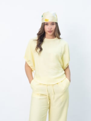 Blusa Abullonada - Amarillo1