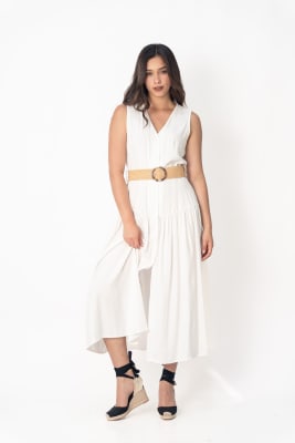 Vestido Málaga - Hueso1